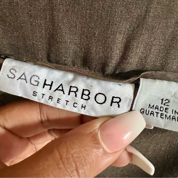 Sag Harbor Career Stretch Trouser Pants SZ 12 - Picture 4 of 5